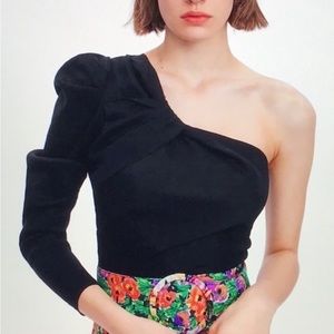 Zara Asymmetric One Shoulder Top